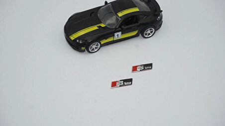 DK Tuning Audi S Line Direksiyon Alüminyum Alaşımlı 3M Sticker Logo 2Li Set