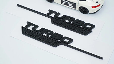 DK Tuning Turbo 4Matic Siyah Çamurluk Yanı Logo Benz İle Uyumlu