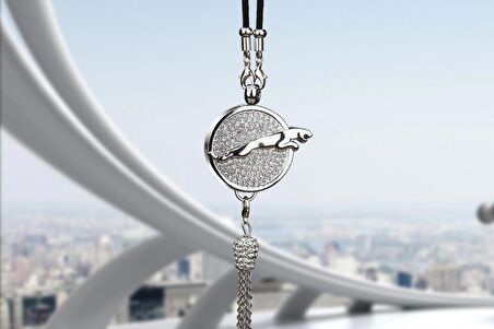 DK Tuning Jaguar Kristal Taşlı Stil Araç Ayna Parfümlü Sarkacı New Style