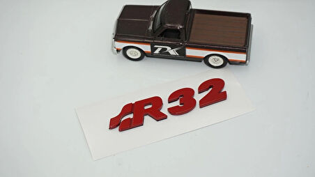 DK Tuning Volkswagen Golf Polo Kırmızı R32 MK4 MK5 Bagaj Yazı Arma