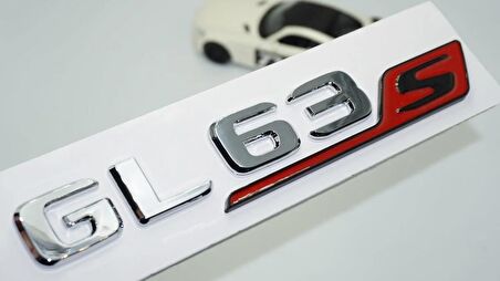 DK Tuning GL63S Bagaj Kırmızı Krom ABS Yazı Logo Benz İle Uyumlu