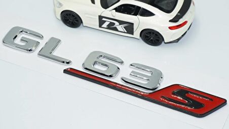 DK Tuning GL63S Bagaj Kırmızı Krom ABS Yazı Logo Benz İle Uyumlu