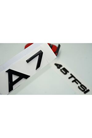 Audi A7 45 TFSi Parlak Siyah ABS 3M 3D Bagaj Yazı Logo Ürün