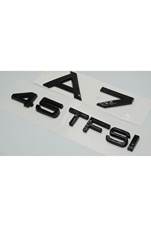 Audi A7 45 TFSi Parlak Siyah ABS 3M 3D Bagaj Yazı Logo Ürün