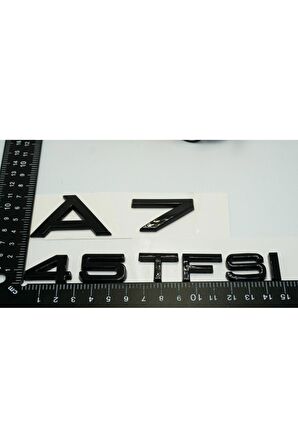 Audi A7 45 TFSi Parlak Siyah ABS 3M 3D Bagaj Yazı Logo Ürün