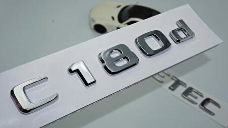 DK Tuning Benz C180d Bluetec Bagaj Krom ABS 3M 3D Yazı Logo