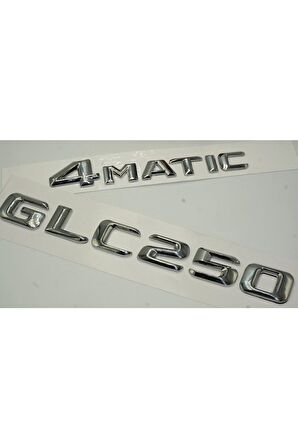 Benz Glc 250 4matic Bagaj Krom Metal 3m 3d Yazı Logo