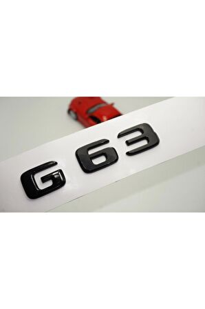 G63 Bagaj Parlak Siyah Abs 3m 3d Yazı Logo