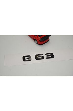 G63 Bagaj Parlak Siyah Abs 3m 3d Yazı Logo