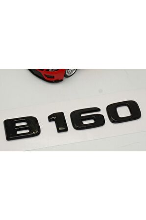 B 160 Bagaj Parlak Siyah Abs 3m 3d Yazı Logo