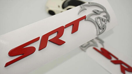 DK Tuning Dodge Challenger Charger SRT Hellcat Gri Kırmızı Logo Arma
