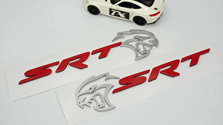 DK Tuning Dodge Challenger Charger SRT Hellcat Gri Kırmızı Logo Arma