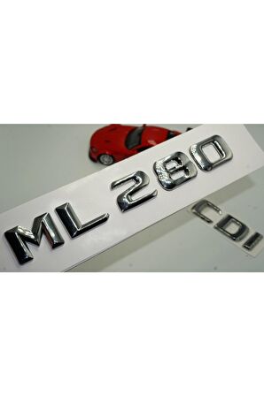 Benz Ml 280 Cdı Bagaj Krom Metal 3m 3d Yazı Logo