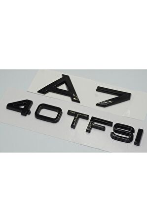 Audi A7 40 TFSi Parlak Siyah ABS 3M 3D Bagaj Yazı Logo Ürün