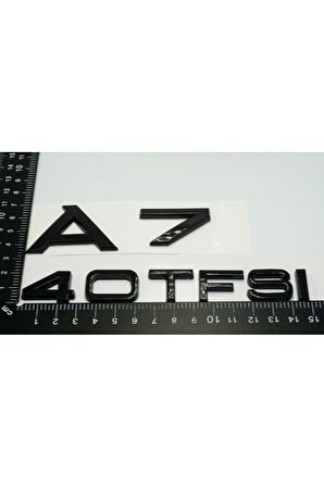Audi A7 40 TFSi Parlak Siyah ABS 3M 3D Bagaj Yazı Logo Ürün