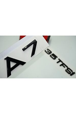 Audi A7 35 TFSi Parlak Siyah ABS 3M 3D Bagaj Yazı Logo Ürün