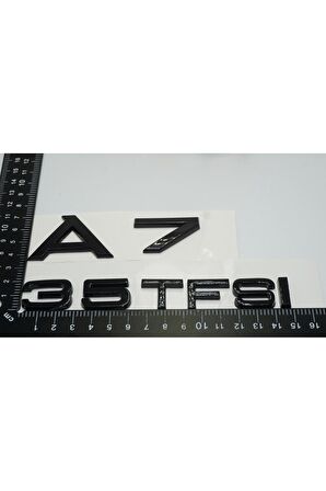 Audi A7 35 TFSi Parlak Siyah ABS 3M 3D Bagaj Yazı Logo Ürün