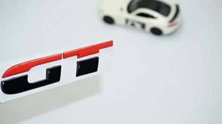 DK Tuning GT Bagaj Siyah Kırmızı ABS 3M 3D Bagaj Yazı Logo