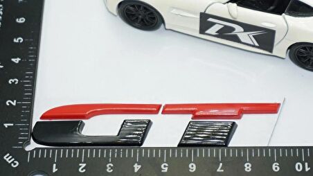 DK Tuning GT Bagaj Siyah Kırmızı ABS 3M 3D Bagaj Yazı Logo