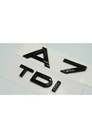 Audi A7 Tdi Parlak Siyah Abs 3m 3d Bagaj Yazı Logo Orjinal Ürün