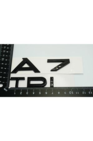 Audi A7 Tdi Parlak Siyah Abs 3m 3d Bagaj Yazı Logo Orjinal Ürün
