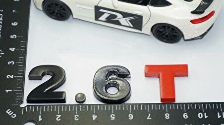 DK Tuning 2.6T Bagaj Siyah Kırmızı Yazı Logo Volkswagen İle Uyumlu