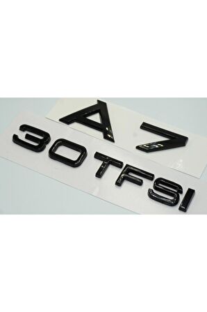 Audi A7 30 Tfsi Parlak Siyah Abs 3m 3d Bagaj Yazı Logo Orjinal Ürün