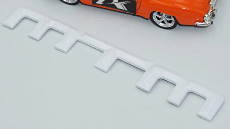 DK Tuning MTM Bagaj Beyaz ABS Logo Amblem Audi İle Uyumlu