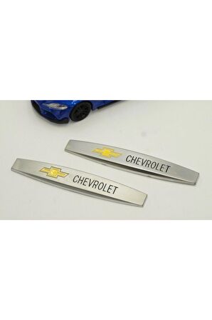 Chevrolet Logo Uyumlu Yan Çamurluk 3m 3d Krom Metal Logo Amblem