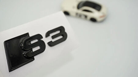 DK Tuning S3 Siyah 3M Bagaj Logo Audi İle Uyumlu