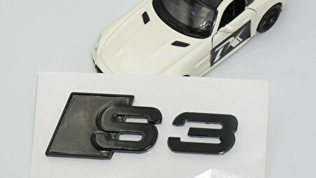 DK Tuning S3 Siyah 3M Bagaj Logo Audi İle Uyumlu