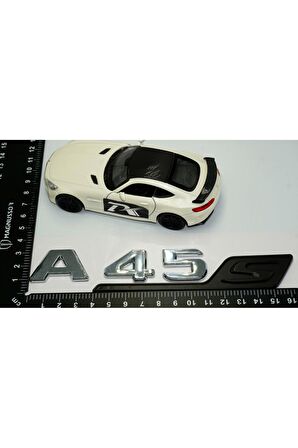 DK Benz A 45S Bagaj Siyah Krom ABS 3M 3D Yazı Logo