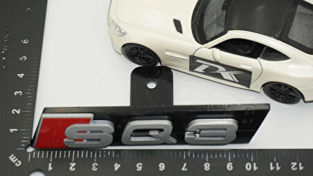 DK Tuning SQ3 Gri Kırmızı Ön Panjur Logo Arma Audi İle Uyumlu
