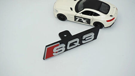 DK Tuning SQ3 Gri Kırmızı Ön Panjur Logo Arma Audi İle Uyumlu