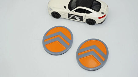 DK Tuning Citroen C3 C4 C5 C6 Turuncu Gri ABS Yan Kanatlar Logo Arma Seti