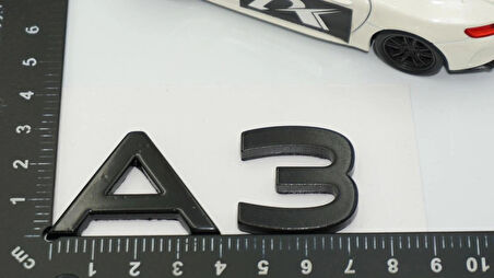 DK Tuning A3 2025+ Bagaj Siyah 3M Yazı Logo Audi İle Uyumlu