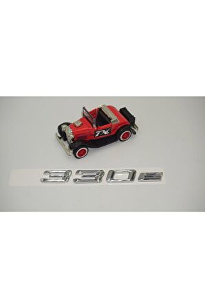Bmw 330e Bagaj Krom Metal 3m 3d Yazı Logo