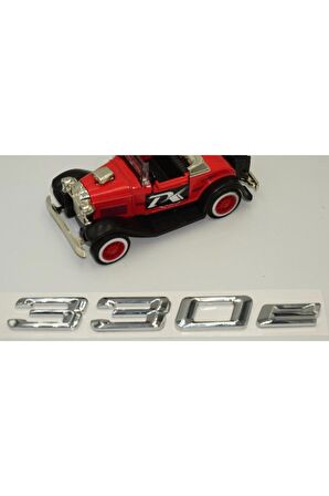 Bmw 330e Bagaj Krom Metal 3m 3d Yazı Logo