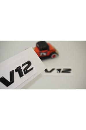 V12 Çamurluk Yanı Parlak Siyah Abs 3m Yazı Logo Ürün Uyumlu