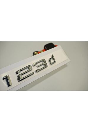 Bmw 123d Bagaj Krom Metal 3m 3d Yazı Logo