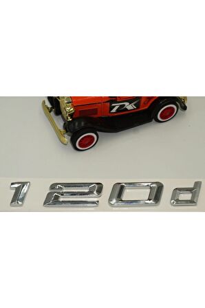 Bmw 120d Uyumlu Krom Metal 3m 3d Bagaj Logo Yazı Orjinal Ürün