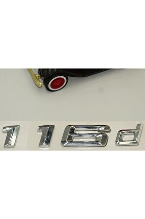 Bmw 116d Bagaj Krom Metal 3m 3d Yazı Logo