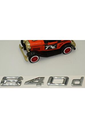 Bmw 640d Bagaj Krom Metal 3m 3d Yazı Logo