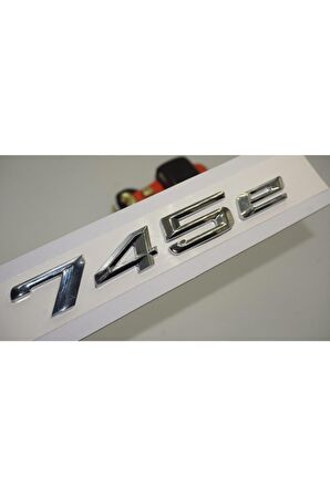 Bmw 745e Bagaj Krom Metal 3m 3d Yazı Logo