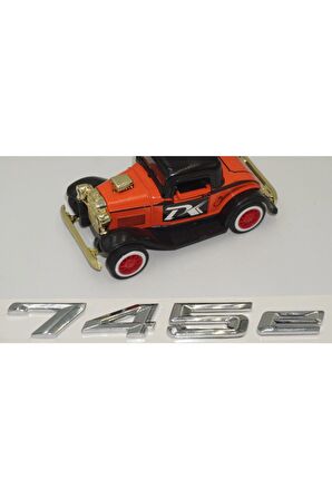 Bmw 745e Bagaj Krom Metal 3m 3d Yazı Logo