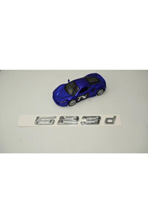 Bmw 523d Bagaj Krom Metal 3m 3d Yazı Logo