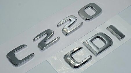 DK Tuning Benz C220 CDi Bagaj Krom ABS 3M 3D Yazı Logo