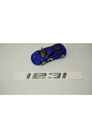 Bmw 123i Uyumlu Bagaj Krom Metal 3m 3d Yazı Logo