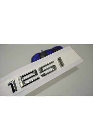 Bmw 125i Bagaj Krom Metal 3m 3d Yazı Logo