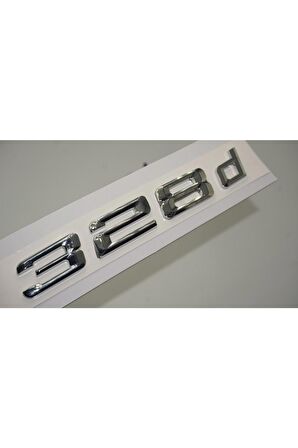 Bmw 328d Bagaj Krom Metal 3m 3d Yazı Logo